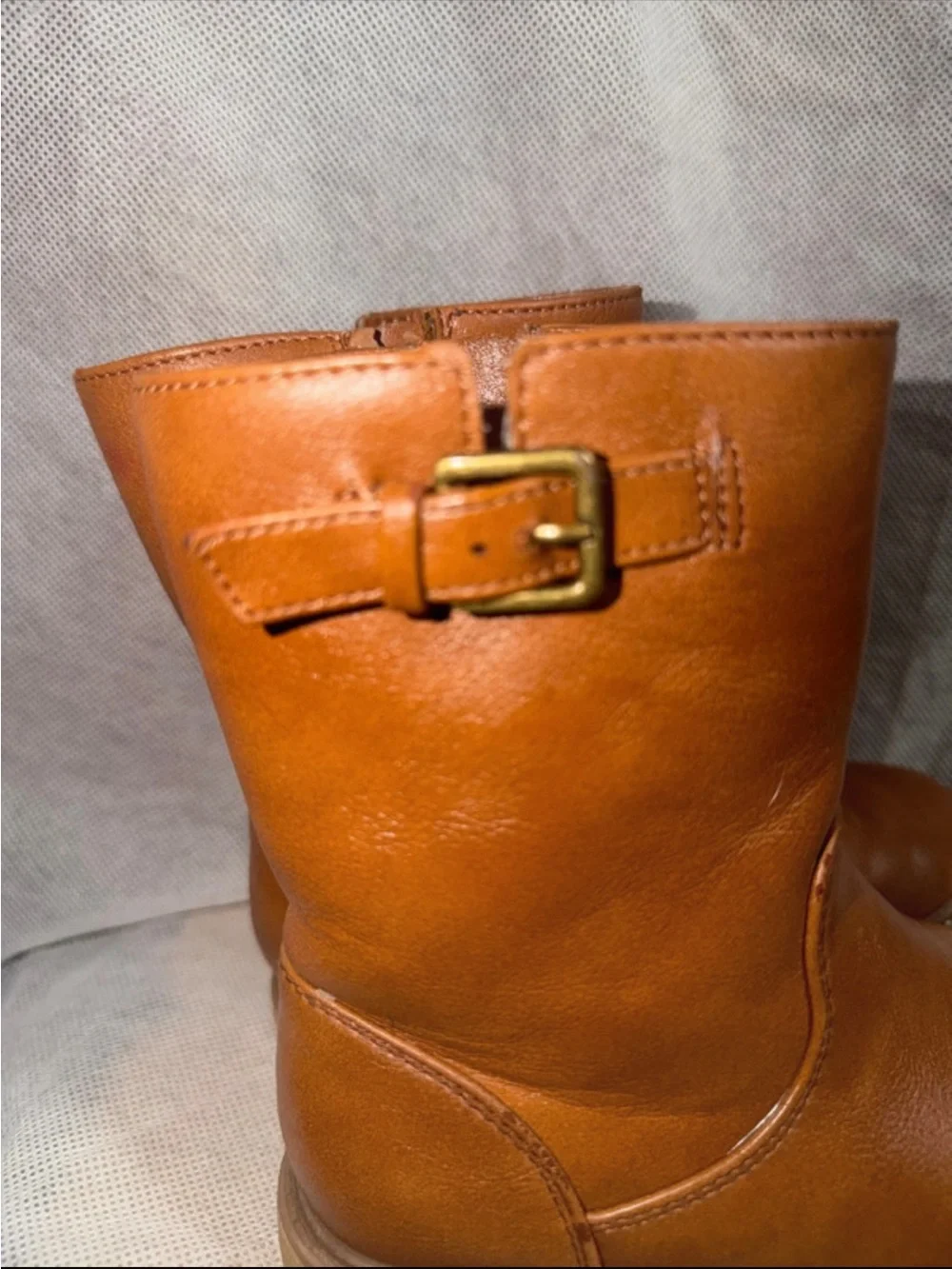 Little girls cat and jack  Mid-Calf Tan Leather Boots size 10 - Classic Casual